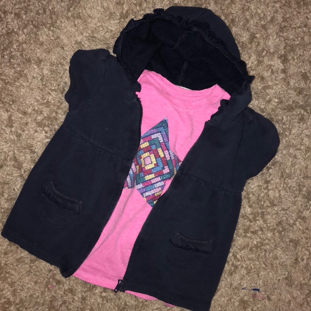 3T tee+zip up